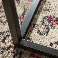 C42LWSQDC Mixed Material Coffee Table - Dark Concrete-4