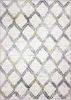 B127-IV-4X6-BH111 4 x 6 Small Transitional Luke Ivory and Gray Area Rug - Barcelona