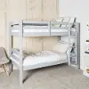 BWSTOTGY Carolina Gray Twin-over-Twin Bunk Bed - Walker Edison