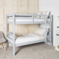BWSTOTGY Contemporary Gray Twin-over-Twin Bunk Bed - Carolina