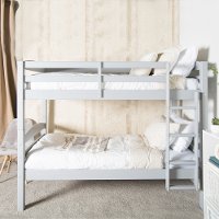 BWSTOTGY Contemporary Gray Twin-over-Twin Bunk Bed - Carolina-2