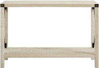 46 Inch Rustic Farmhouse Entryway Table - White Oak-4