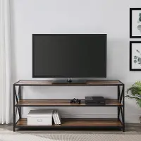 BS60XMWRO Rustic Oak and White Sofa Table