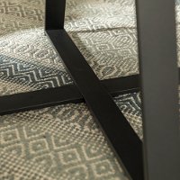 AF30MWCTDW Rustic Round Coffee Table - Dark Walnut/Black-3