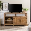 58 Inch Modern Farmhouse TV Stand - Barnwood