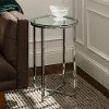 Round Side Table - Glass/Chrome