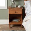 Modern Caramel Brown Nightstand - Spencer