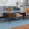 Mid Century Modern Wood Coffee Table - Dark Walnut