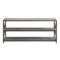 BS60XMWGW Gray Wash Industrial Sofa Table-2