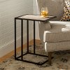 Modern End Table - Gray Wash