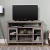 52 Inch Rustic Wood TV Stand - Grey Wash
