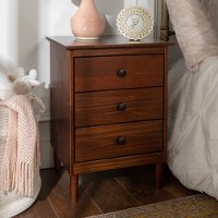 Classic Walnut Brown Nightstand