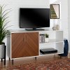 58 Inch Mid Century Modern TV Stand - Solid White