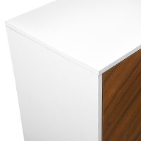 58 Inch Mid Century Modern TV Stand - Solid White-4