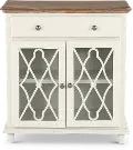 Aurora Hills White 2 Door Accent Cabinet