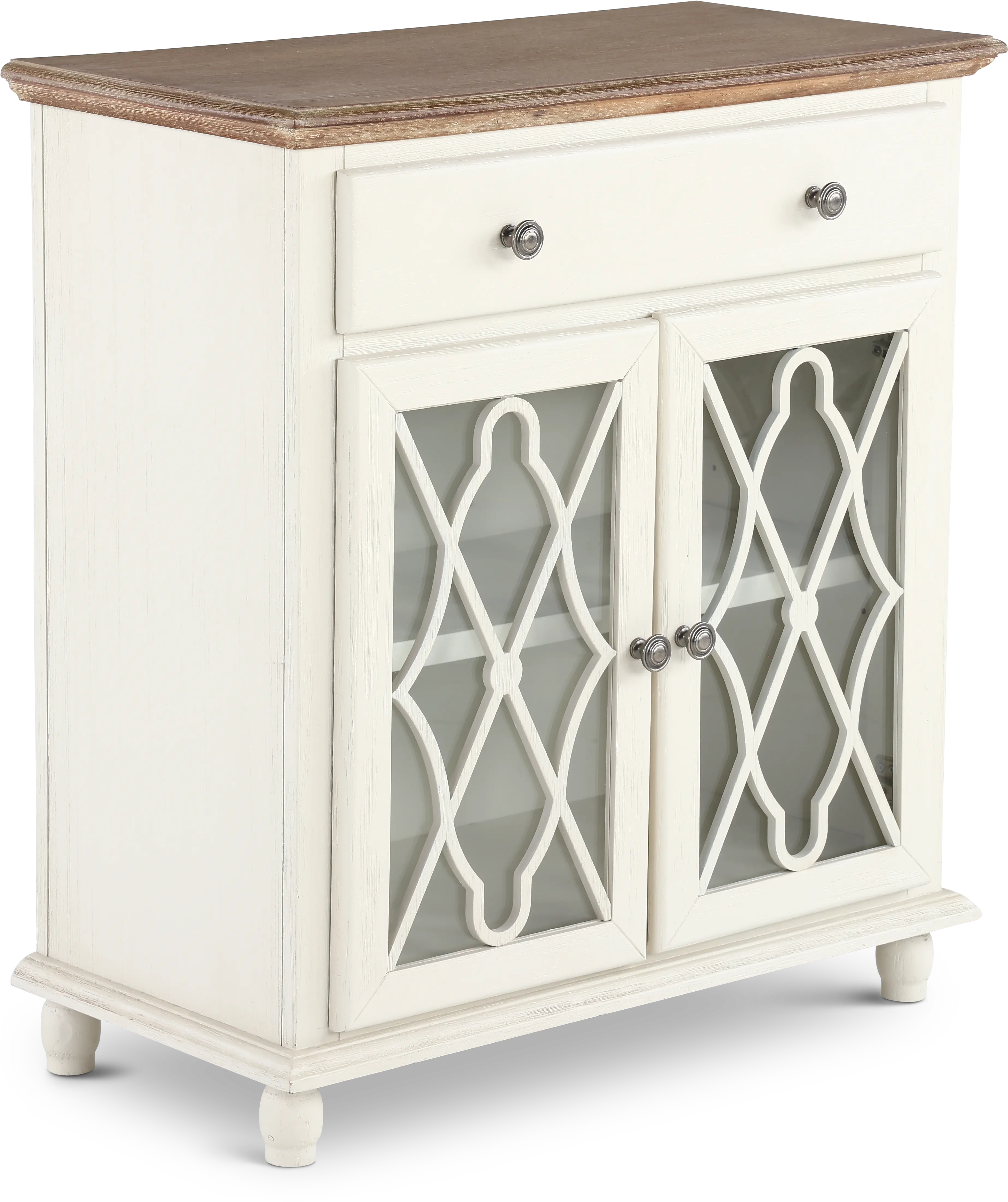 Aurora Hills White 2 Door Accent Cabinet-3
