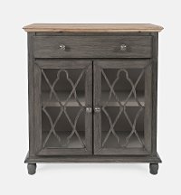 Contemporary Gray 2 Door Accent Cabinet - Aurora Hills-2