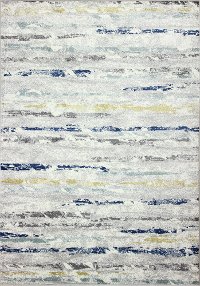 B127-IVGY-4X6-BH112 4 x 6 Small Transitional Louis Ivory and Blue Rug - Barcelona