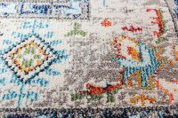 4 x 6 Small Transitional Zell Beige and Blue Rug - Dakota-5