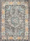 D113-BE-4X6-MH105 Dakota 4 x 6 Small Transitional Zell Beige and Blue Rug