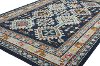 4 x 6 Small Transitional Navy Blue and Ivory Area Rug - Dakota