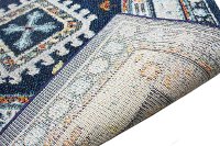 4 x 6 Small Transitional Navy Blue and Ivory Area Rug - Dakota-2