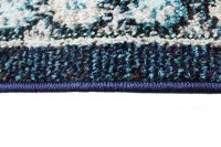 4 x 6 Small Transitional Navy Blue and Ivory Area Rug - Dakota-5