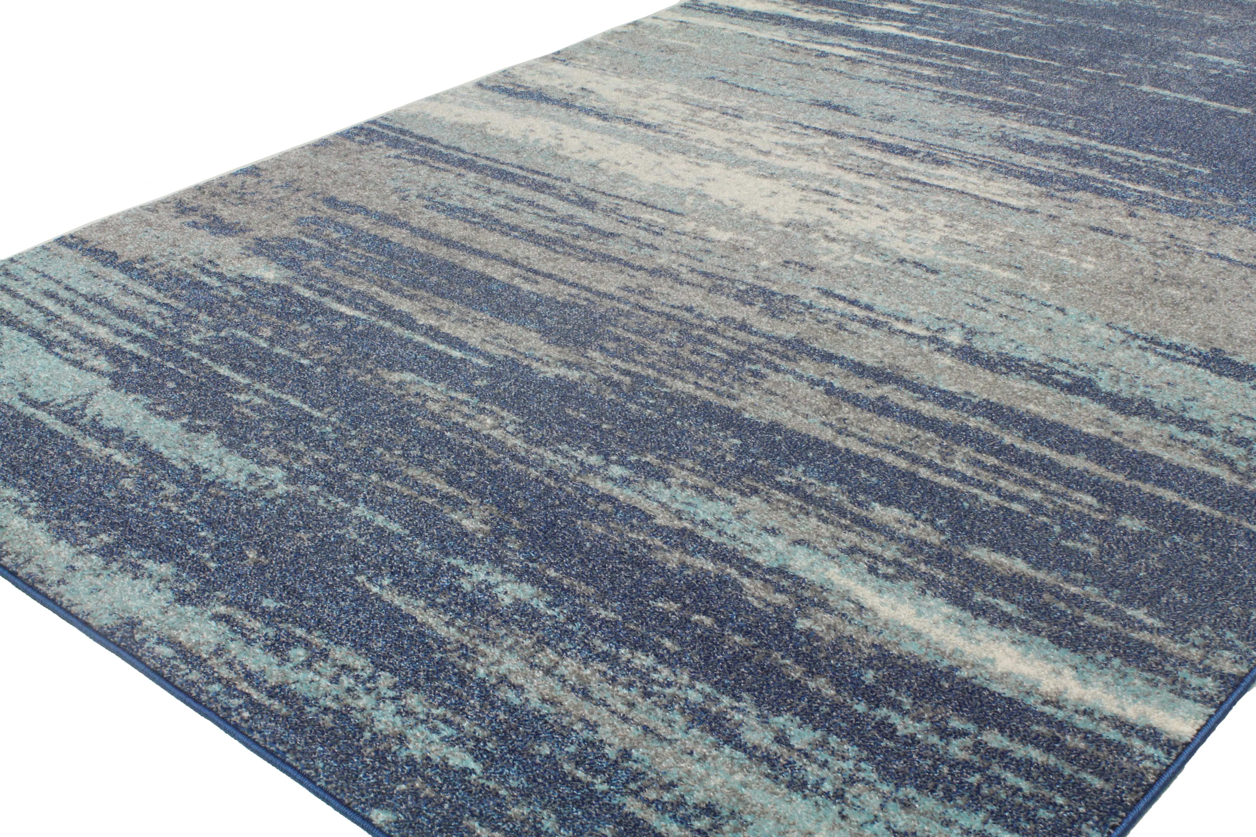 Everek 4 x 6 Traditional Paola Blue and Gray Area Rug-1