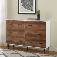 Contemporary White and Rustic Oak Dresser - Savanna-2