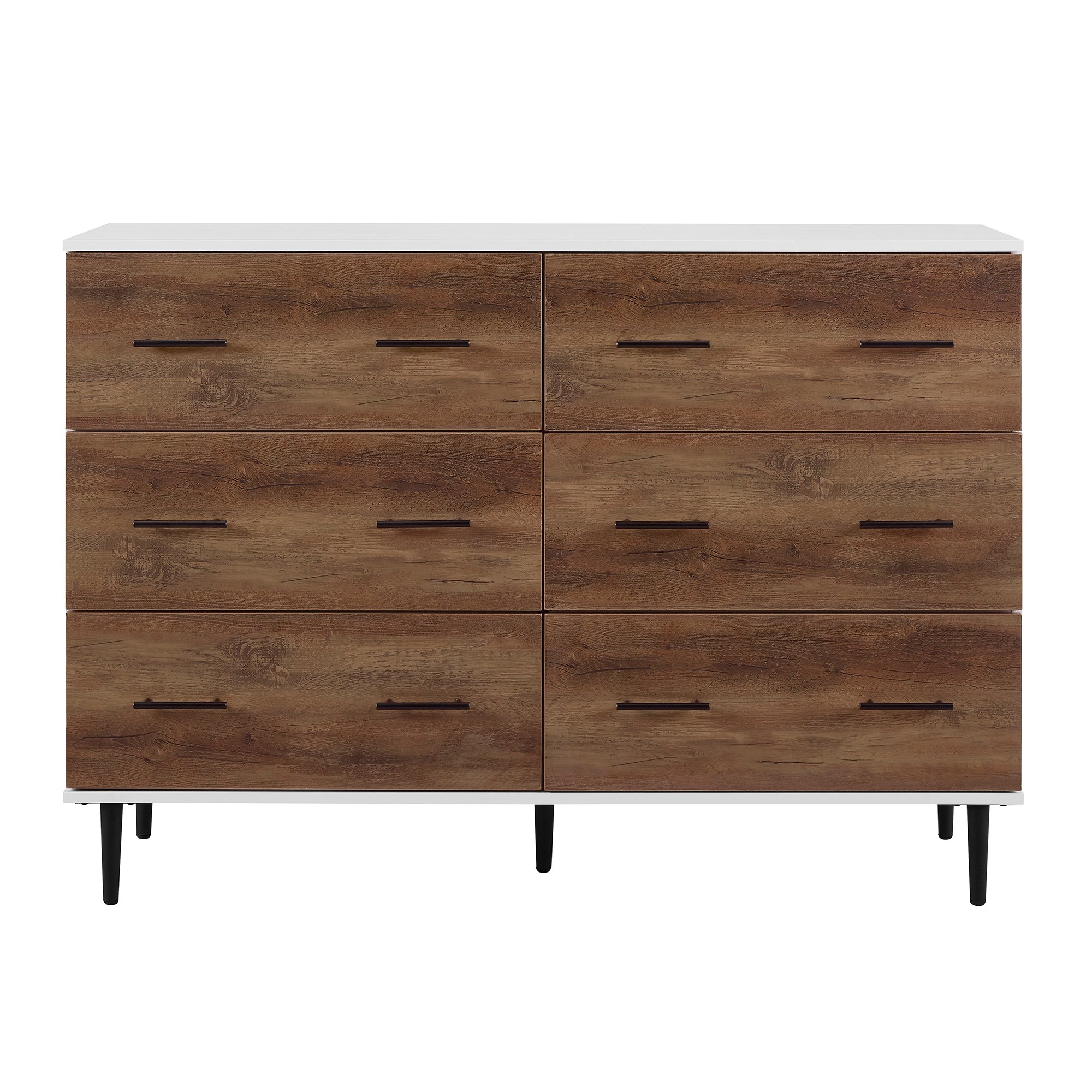 BU52SV6DWRO Modern Rustic Wood 6 -Drawer Chest - Savanna-4