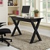 Modern Wood Computer Desk - Black