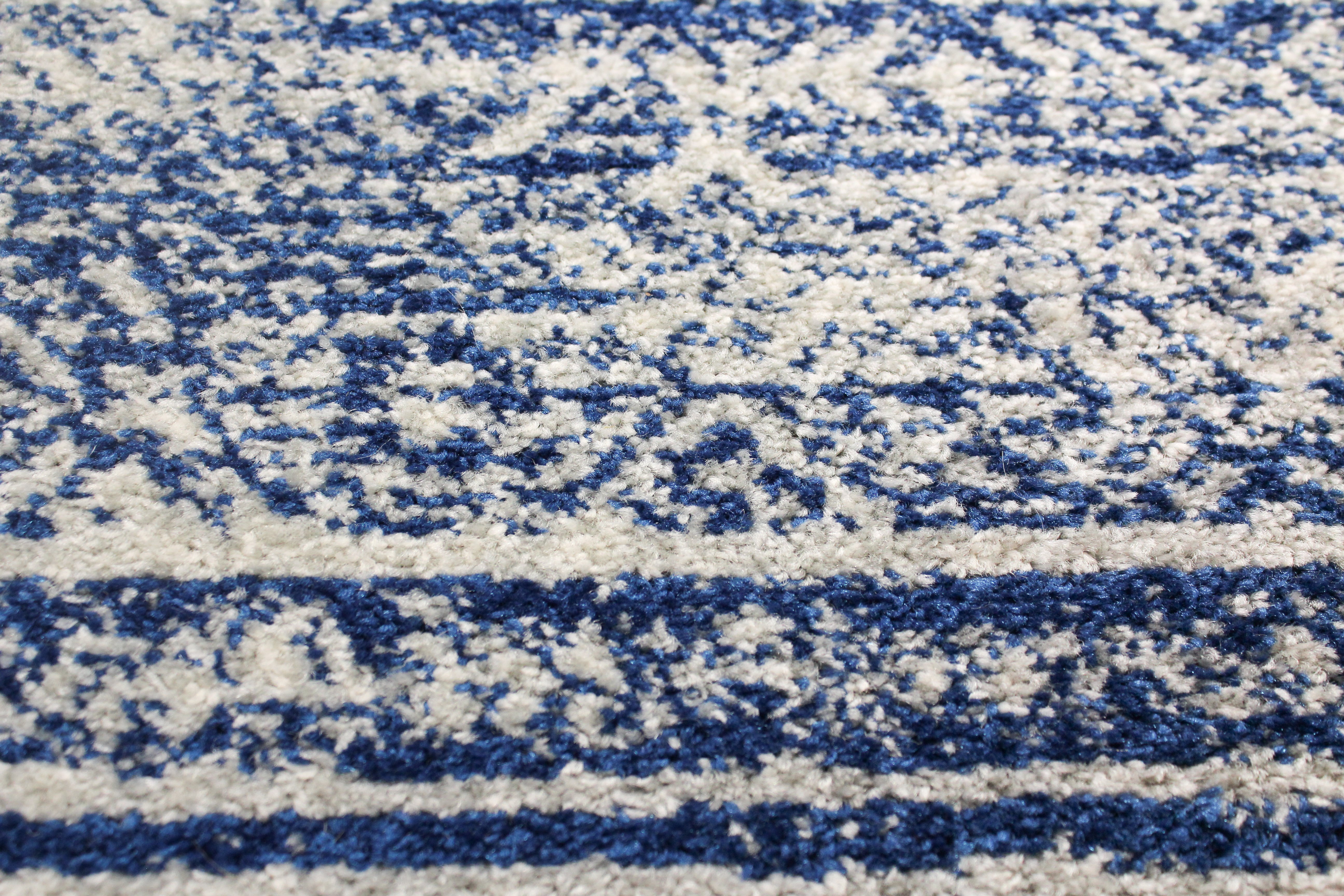 4 x 6 Small Transitional Zaylee Blue Rug - Mayfair-4