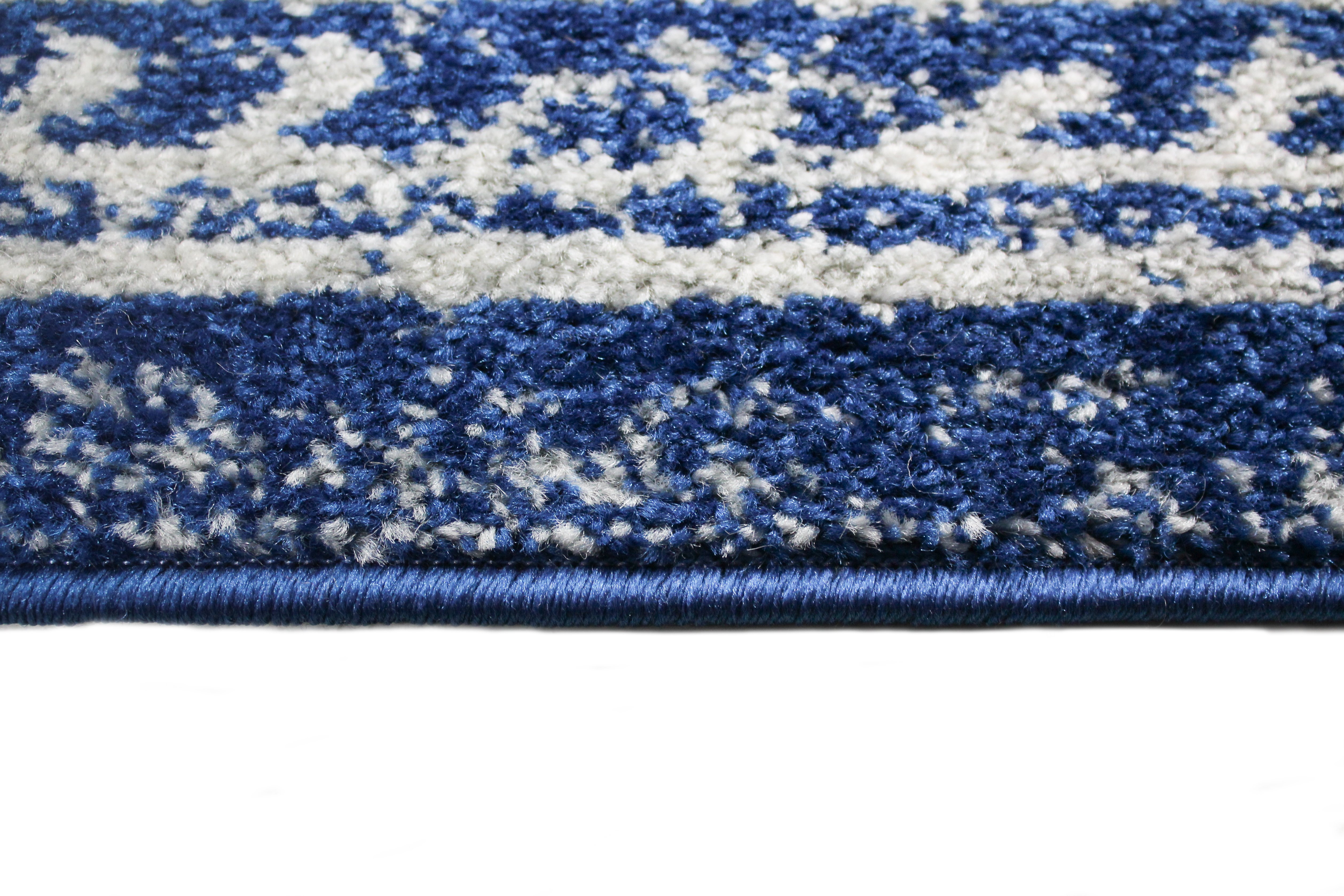4 x 6 Small Transitional Zaylee Blue Rug - Mayfair-5