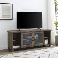 58 Inch Rustic TV Stand - Grey Wash