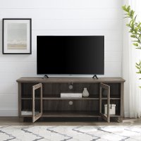 58 Inch Rustic TV Stand - Grey Wash-2