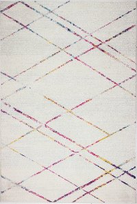 4 x 6 Small Transitional Zelah Ivory and Pink Area Rug - Mayfair-6