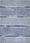 4 x 6 Small Transitional Zemarah Blue and Ivory Area Rug - Mayfair