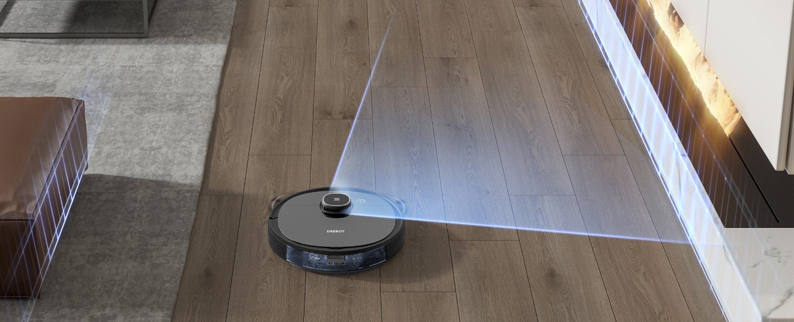 OZMO920 Ecovacs Deebot Ozmo 920 Vacuum and Mopping Robotic Cleaner-3