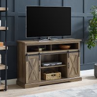 Modern Farmhouse 52 Inch TV Stand - Rustic Oak