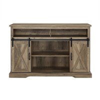 Modern Farmhouse 52 Inch TV Stand - Rustic Oak-2