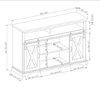 Modern Farmhouse 52 Inch TV Stand - Rustic Oak-5