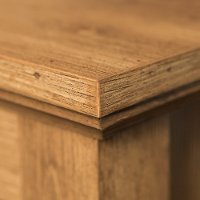 44 Inch Transitional Modern Farmhouse Wood Corner TV Stand - Barnwood-2