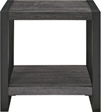 Industrial Side Table - Charcoal Gray-3