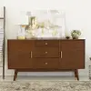 W60CMCWT 60 Inch Mid Century Modern Wood TV Stand - Walker Edison