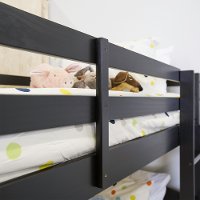 BWSTOTBL Contemporary Black Twin-over-Twin Bunk Bed - Carolina-4