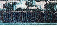 Transitional Zelie Navy Blue and Ivory 8 Foot Runner Rug - Dakota-5