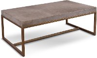 Gray Honed Marble Coffee Table - Roka