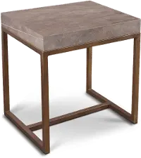 Roka Gray Marble End Table