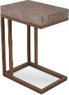 Gray Marble Chairside Table - Roka