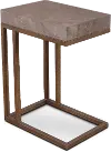 Roka Gray Marble Side Table